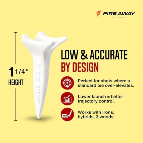 FIRE AWAY ShorTee Short Golf Tees – 1.75" Zero Friction - Image 5