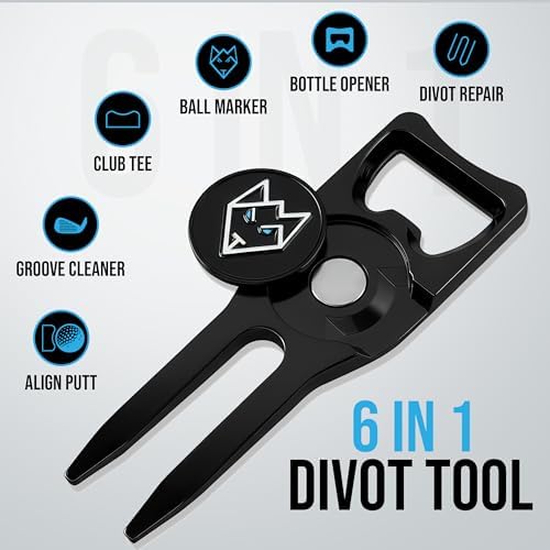 Wolf Golf Towels Divot Repair Tool | 5-in-1 Premium Divot Tool - Image 6