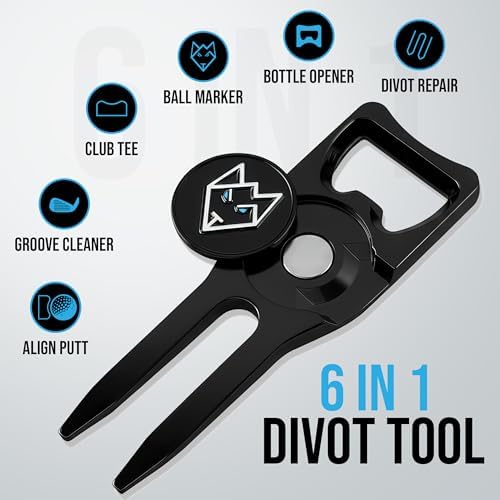 Wolf Golf Towels Divot Repair Tool | 5-in-1 Premium Divot Tool - Image 5