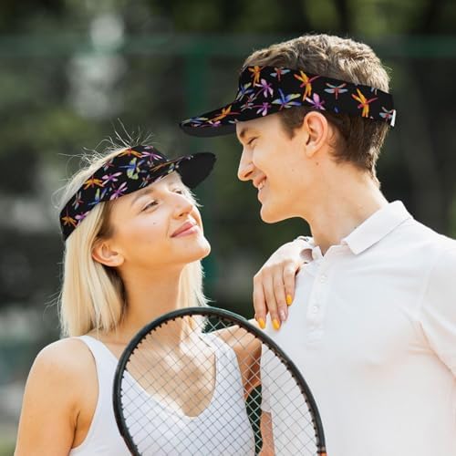 Sports Sun Visor Hats Adjustable Men Women Lightweight Packable Cooling Empty - Image 6