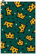 Yellow Crown Golf Towel with Bag Clip, Gift by Unknown