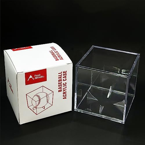 Baseball & Golf Ball Display Case Acrylic Cube Square Clear Memorabilia Display - Image 2