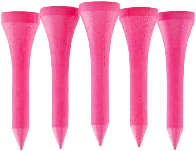 TH Golf 100 PCS Bamboo Golf Tees | Multiple Colours & Sizes | Castle Golf Tees by Unknown