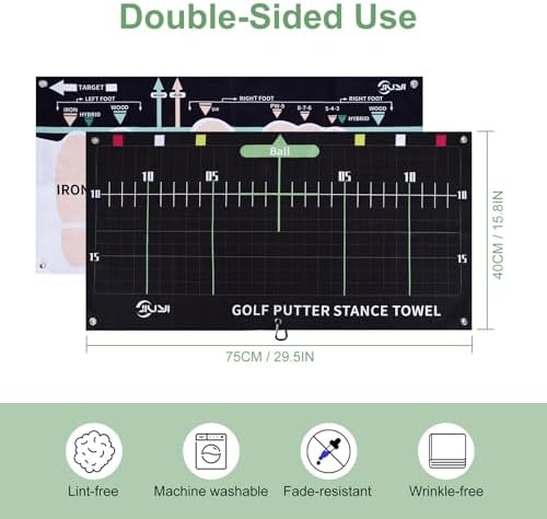 Golf Sure Stance Ball Position Trainer Towel - Image 5