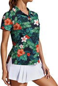 PINSPARK Women's Golf Shirt UPF 50+ Polo Shirts Short Sleeve Tennis Tops by Pinspark