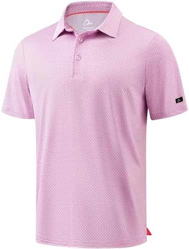 Obla Men's Golf Shirt Short Sleeve Dry Fit Collared Polo Shirts by OBLA