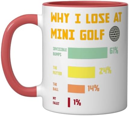 Mini Golf Champion Humor Family Golfers Ceramic Mug by Unknown