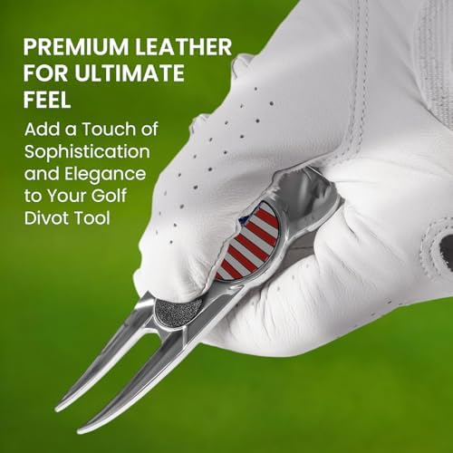 Amy Sport Golf Divot Repair Tool 7-in-1 Leather Grip 3 Pack - Image 3