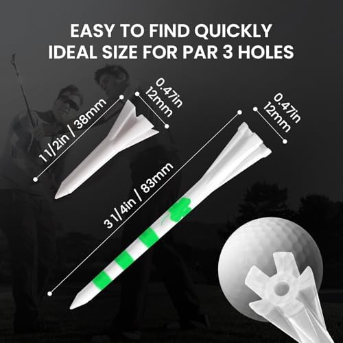 FINGER TEN Golf Tees Plastic 100 Pack - Image 6