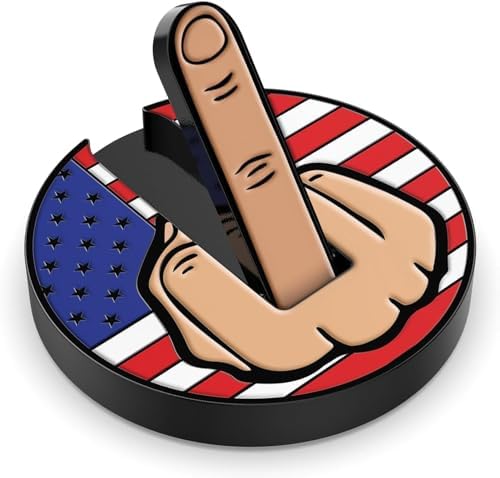 Ultimate Middle Finger Golf Ball Marker | Magnetic Hat Clip | Alignment Ball by K9King