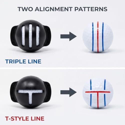 1 Alignment Tool with 2 Golf Ball Stamp Markers Fade-Resistant Golf Ball Liner - Image 6