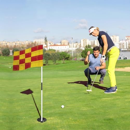AZCOVER 3 Pack Checkered Golf Flag 8x6 Inch - Image 2