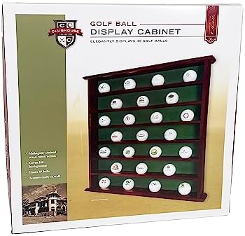 Mahogany Golf Ball Display Cabinet - Image 2