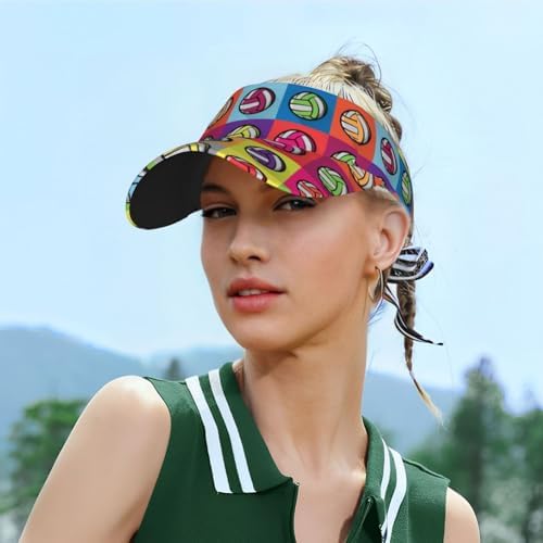 Sports Sun Visor Hats Adjustable Men Women Lightweight Packable Cooling Empty - Image 5