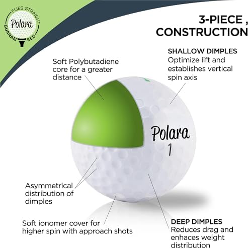 Polara Self-Correcting Golf Balls, Soft Feel, Straighter Flight - Image 5