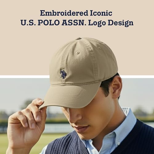 U.S. Polo Assn. Baseball Cap, 100% Cotton Adjustable Dad Hat - Image 3