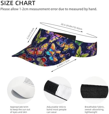 Sports Sun Visor Hats Adjustable Men Women Lightweight Packable Cooling Empty - Image 4