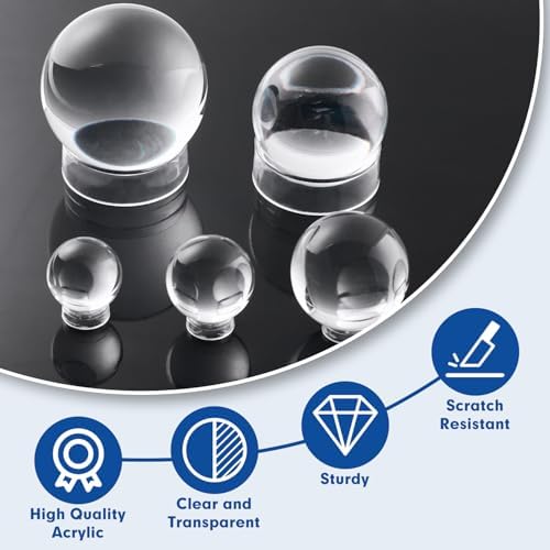 Small Clear Display Stand Ring Holder | 30 PCS | Round Beveled Pedestal - Image 5