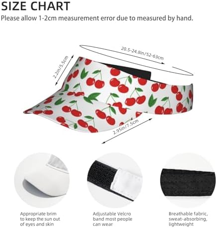 Sports Sun Visor Hats Adjustable Men Women Lightweight Packable Cooling Empty - Image 4
