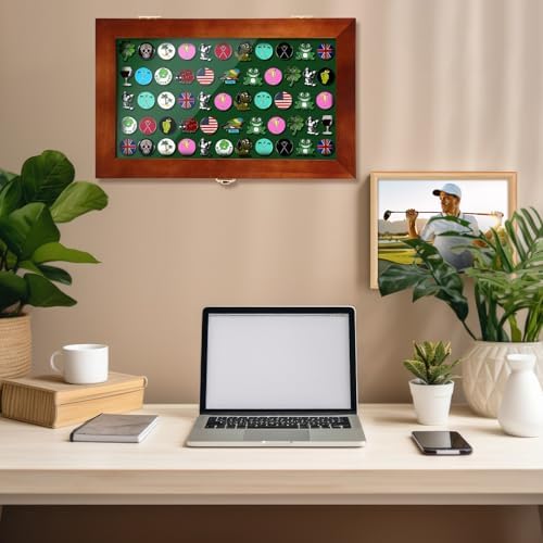 Silipull 40 Golf Ball Marker Display Case Wall Mount, 15.5"x9.5" - Image 5