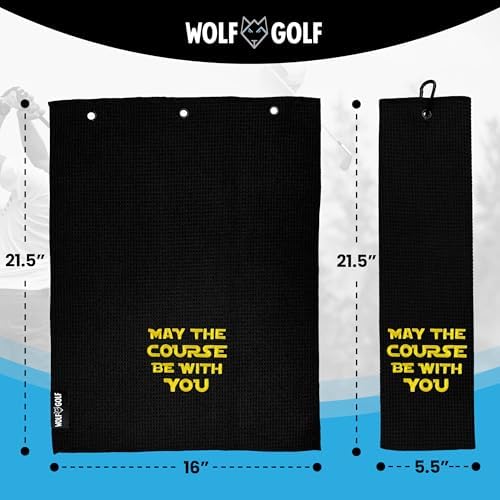 Wolf Golf Towels May The Course Be - Image 3