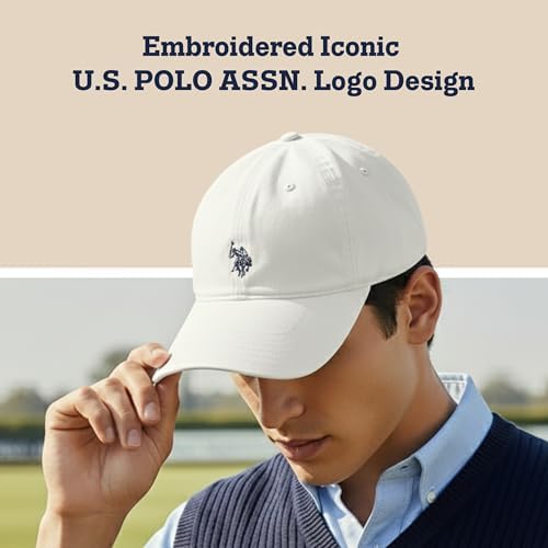 U.S. Polo Assn. Baseball Cap, 100% Cotton Adjustable Dad Hat - Image 3