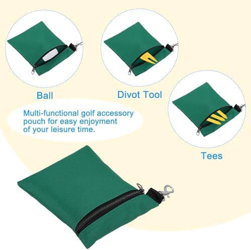 PATIKIL Golf Tee Pouch, Zipper Golf Ball Bag - Image 4