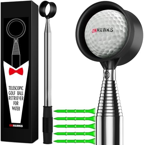 Golf Ball Retriever for Water, Telescopic Ball Picker Upper by ONHAWKS