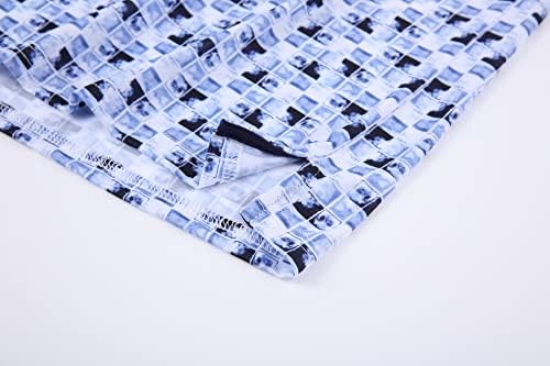 Alex Vando Mens Golf Shirt Moisture Wicking Print Performance Polo Shirt - Image 5
