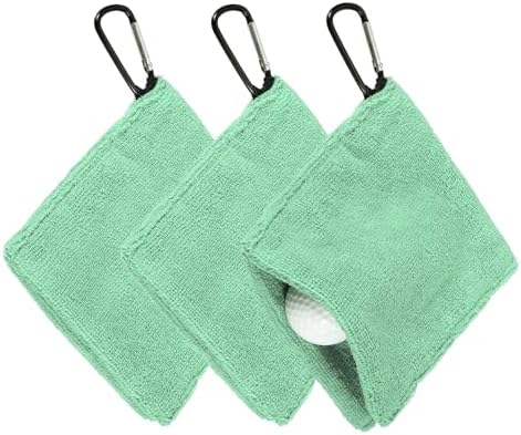 3Pcs Golf Ball Towel 5.5"x5.5" by YELARXI
