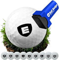 Ball Badge Monogram Golf Ball Stamp, Shield Initial E by AlibiGolf