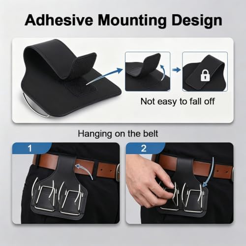 Golf Waist Bag, PU Leather Pouch - Image 6