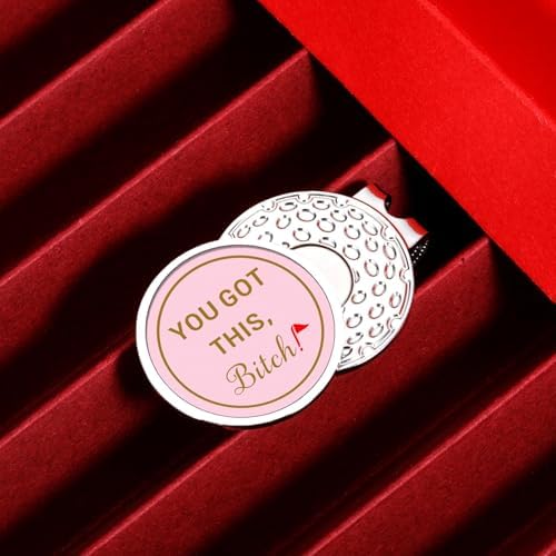 Funny Golf Ball Marker for Women Pink Hat Clip Golf Gifts for Women - Image 4