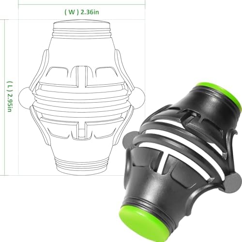 1Pack 360° Triple Line Golf Ball Marker Stencil Alignment Tool - Image 2