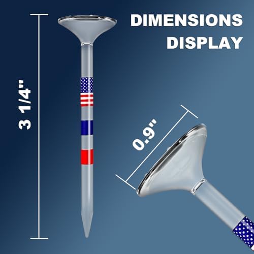 Premium Golf Tees, 3 1/4'' Unbreakable Transparent Plastic Golf Tees, Golf - Image 2