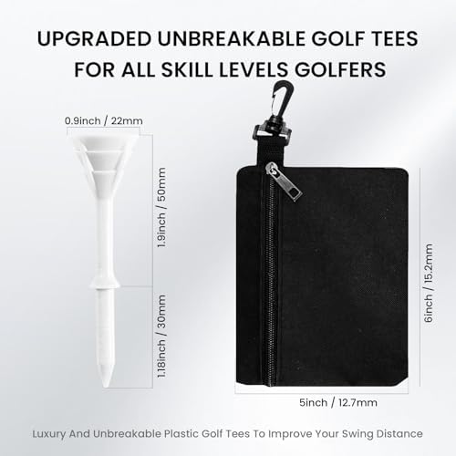 VEASAERS Golf Tees Plastic 3 1/4 inch 30 Pack - Image 3