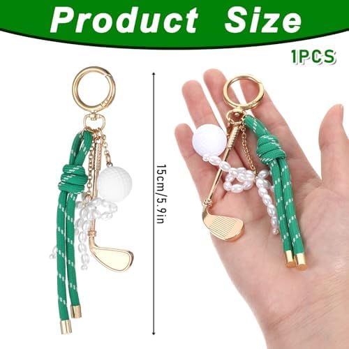 Golf Club Keychain, Mini Alloy Golf Gifts Keychain - Image 2