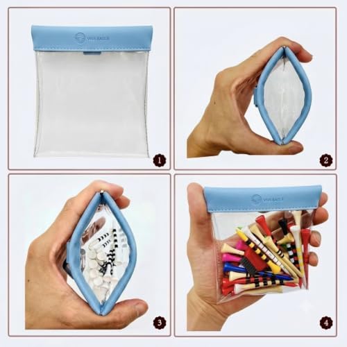 Golf Tees Pouch Bag with Clip - Image 2