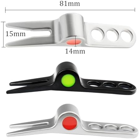 ZYAMY 2PCS Golf Fork Pivot Fork Repair Tool Black Silver Alloy Golf Fork Split - Image 2