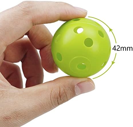 100 Pack Practice Golf Balls Airflow Hollow Plastic Golf Balls Practice - Image 2