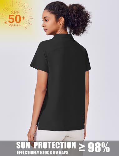 PINSPARK Women's Golf Shirt UPF 50+ Polo Shirts Short Sleeve Tennis Tops - Image 5