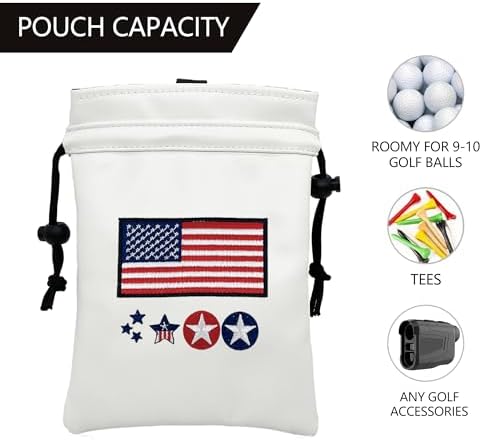 Skull Golf Valuables Pouch Bag - Image 4