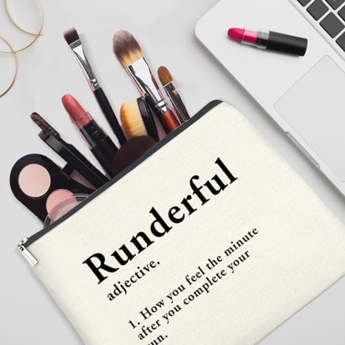 YeleY Runner Gift Makeup Bag for Women, Funny Running Quote Cosmetic Pouch - Image 5