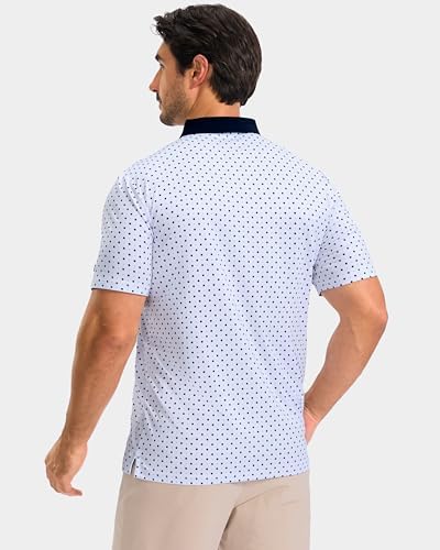 Obla Men's Golf Shirt Short Sleeve Dry Fit Collared Polo Shirts - Image 4
