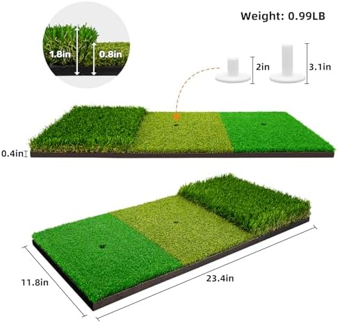 Golf Practice Mat, Golf Mats for Backyard Office & Garage Hitting Training - Image 2