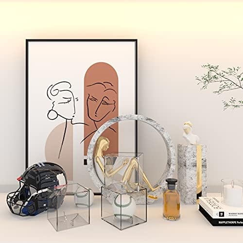 6 Pack Clear Acrylic Baseball Case Display - Image 6