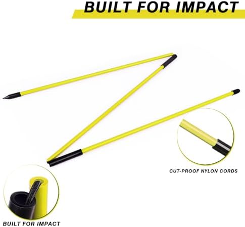 Collapsible Golf Alignment Sticks, 40 Inch Golf Alignment Rods - Image 2