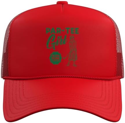 Golf Par Tee Girl Here Fore Good Time Funny Golfer Women Trucker Hat - Image 2