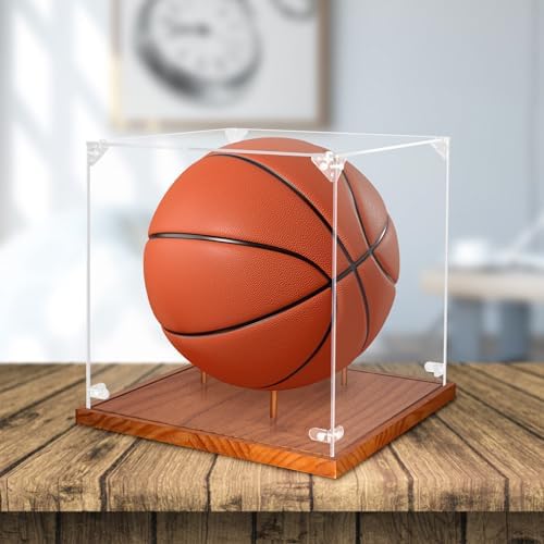 Clear Acrylic Basketball Display Case - Image 3