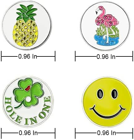 Golf Ball Markers Assorted Patterns Value Pack of 12 Golf Gifts, Golf Cap Clips - Image 2